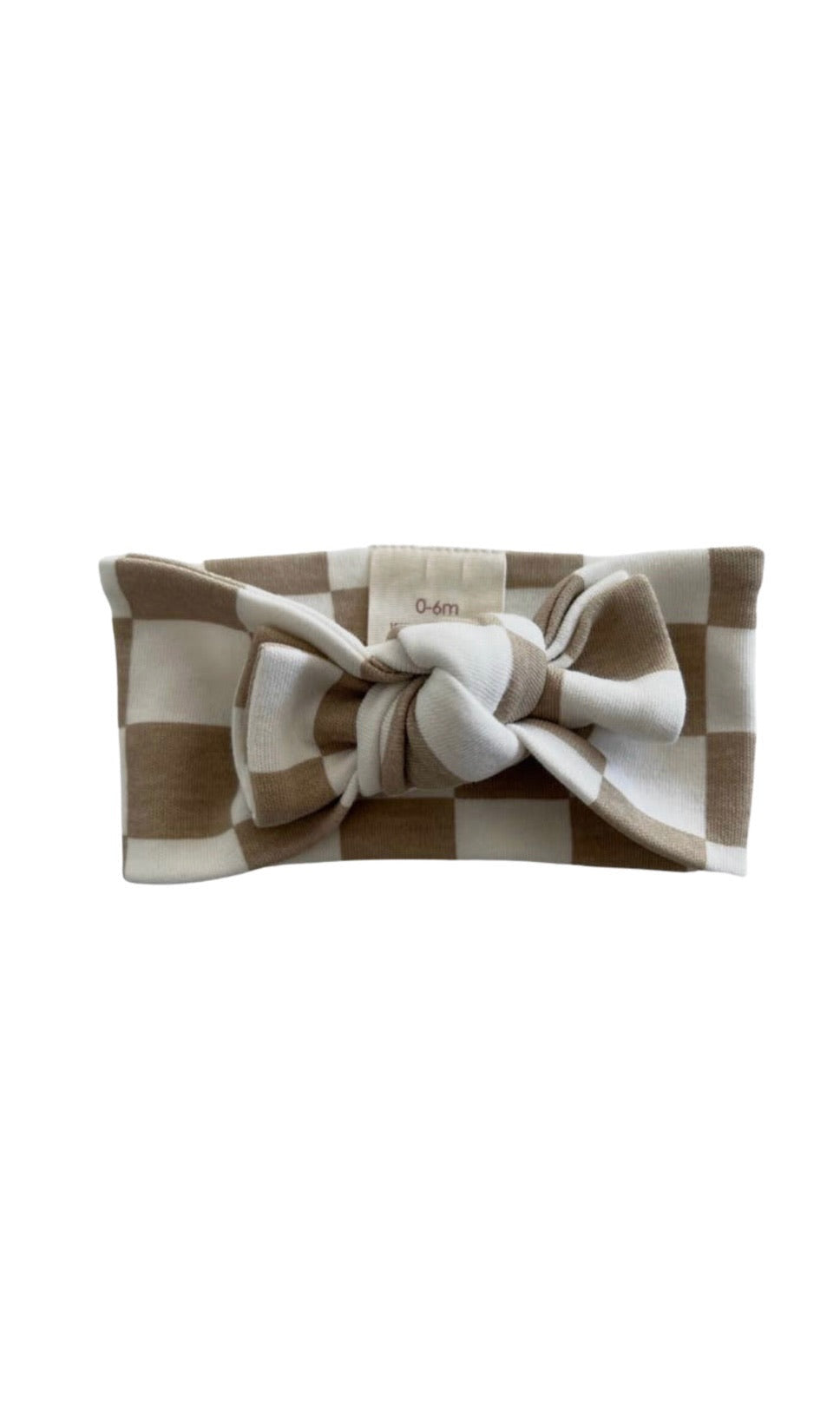 TIRAMISU CHECKERBOARD ORGANIC BOW