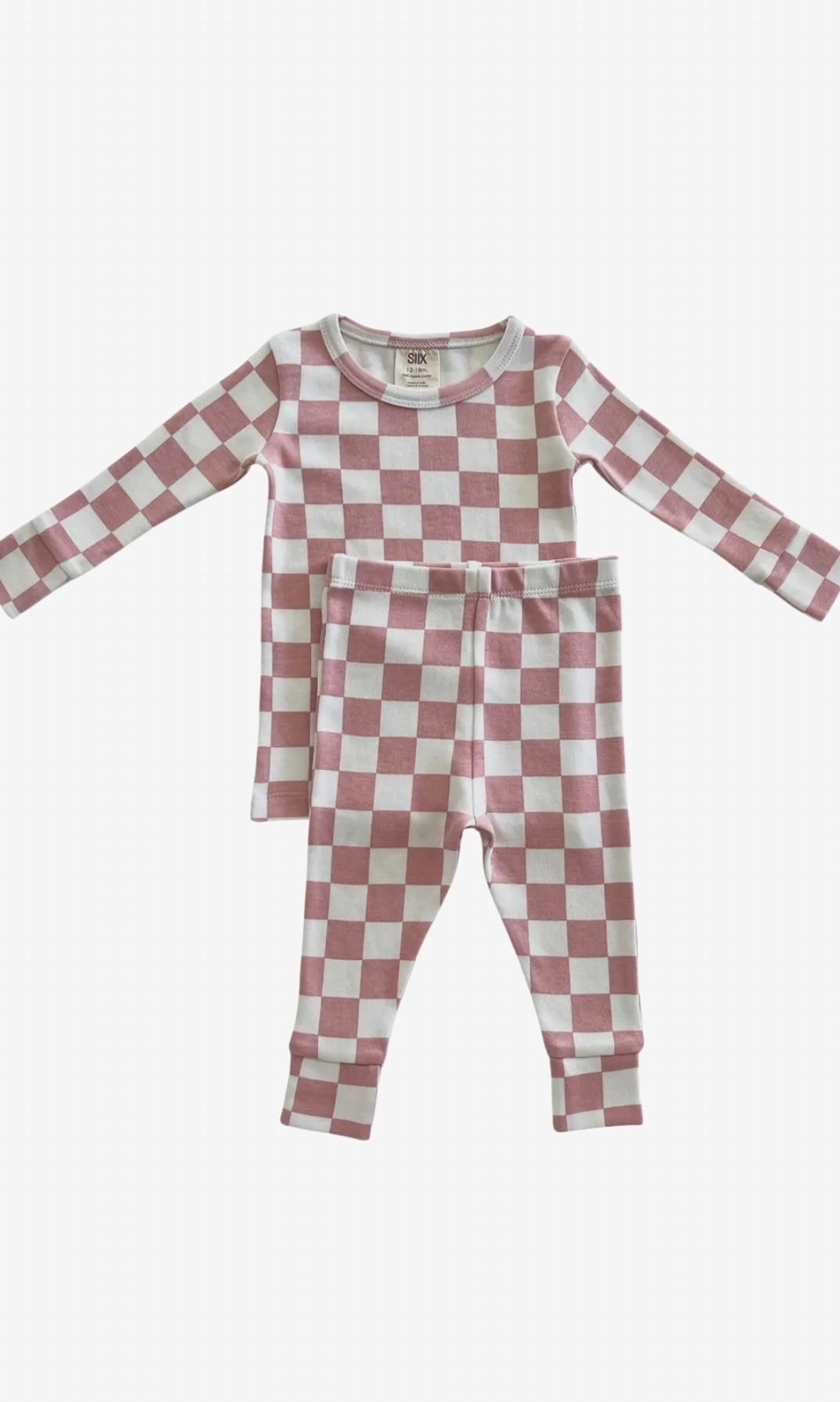 STRAWBERRY SHORTCAKE CHECKERBOARD ORGANIC 2 PIECE SET