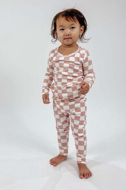 STRAWBERRY SHORTCAKE CHECKERBOARD ORGANIC 2 PIECE SET