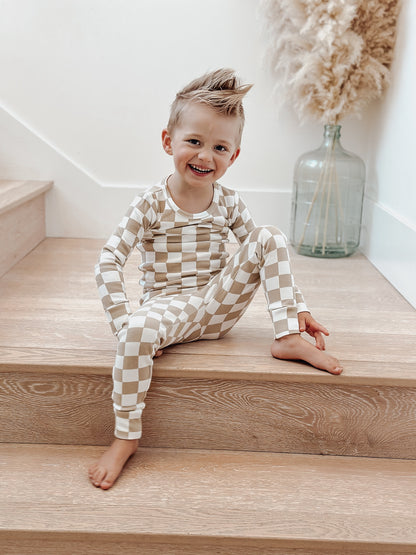 TIRAMISU CHECKERBOARD ORGANIC 2 PIECE SET